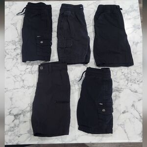 Black Cargo Shorts Collection